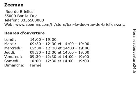 zeeman florenville|ᐅ Horaires douverture „Zeeman“ 